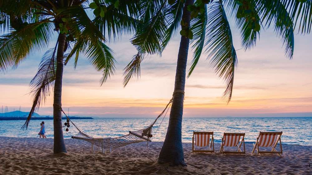Plage Jomtien à Pattaya, Thailande
